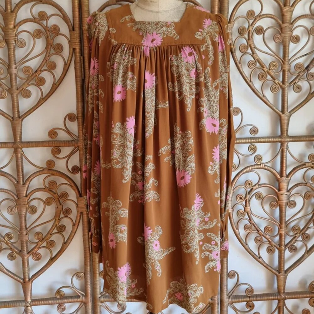 Vintage 1960s / early 1970s Radley of London Crepe Dress – Size S / M